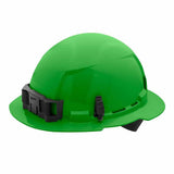 Milwaukee 48-73-1107 Green Full Brim Hard Hat with 4PT Ratcheting Suspension – Type 1 Class E