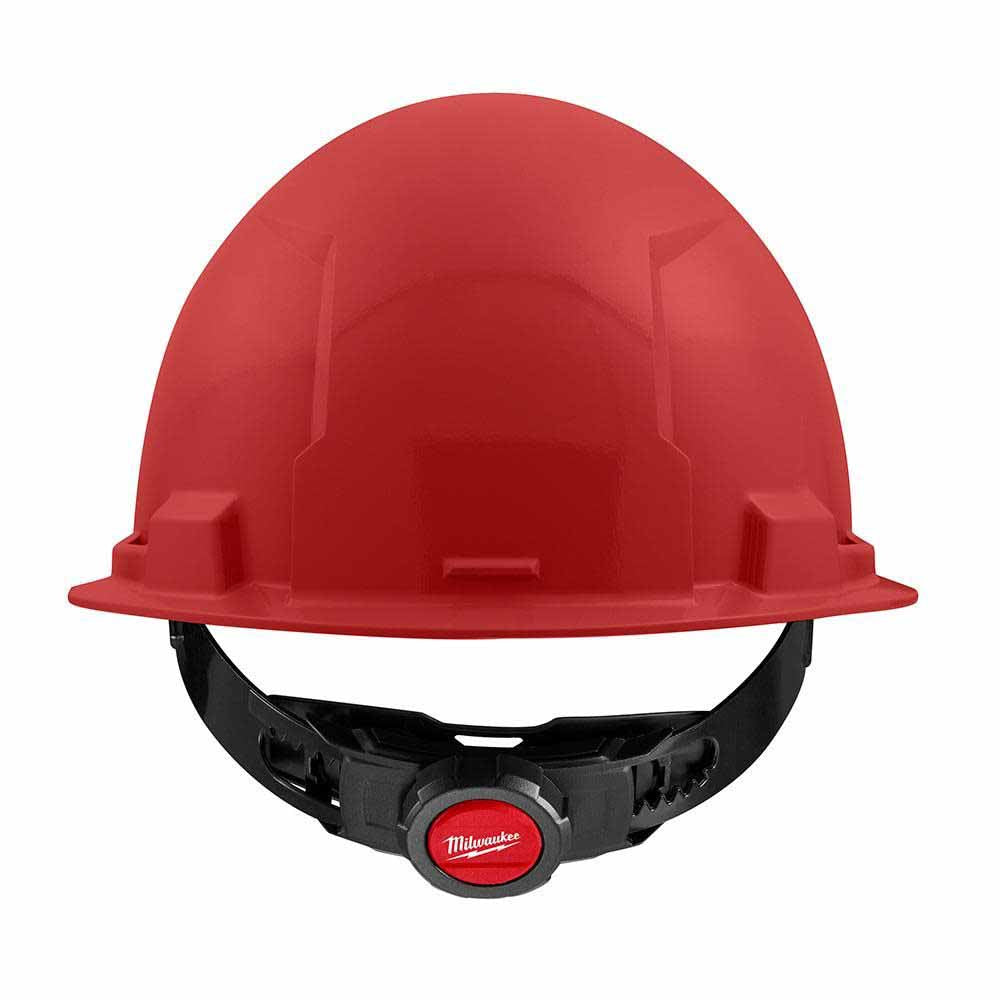 Milwaukee 48-73-1108 Red Front Brim Hard Hat with 4PT Ratcheting Suspension – Type 1 Class E - 2