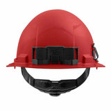 Milwaukee 48-73-1108 Red Front Brim Hard Hat with 4PT Ratcheting Suspension – Type 1 Class E - 3