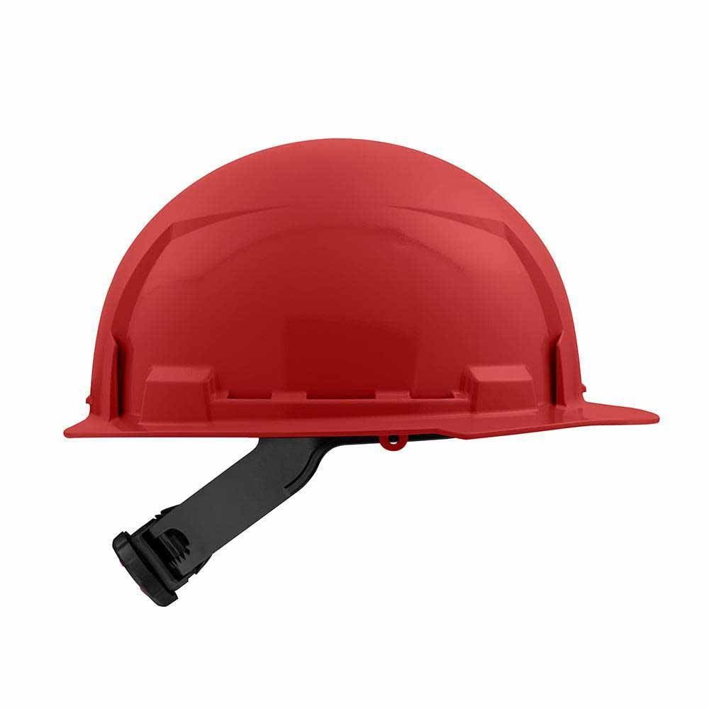 Milwaukee 48-73-1108 Red Front Brim Hard Hat with 4PT Ratcheting Suspension – Type 1 Class E - 4