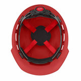 Milwaukee 48-73-1108 Red Front Brim Hard Hat with 4PT Ratcheting Suspension – Type 1 Class E - 5