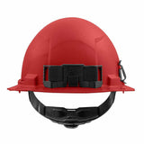 Milwaukee 48-73-1109 Red Full Brim Hard Hat with 4PT Ratcheting Suspension – Type 1 Class E - 3