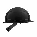 Milwaukee 48-73-1110 Black Front Brim Hard Hat with 4PT Ratcheting Suspension – Type 1 Class E - 4