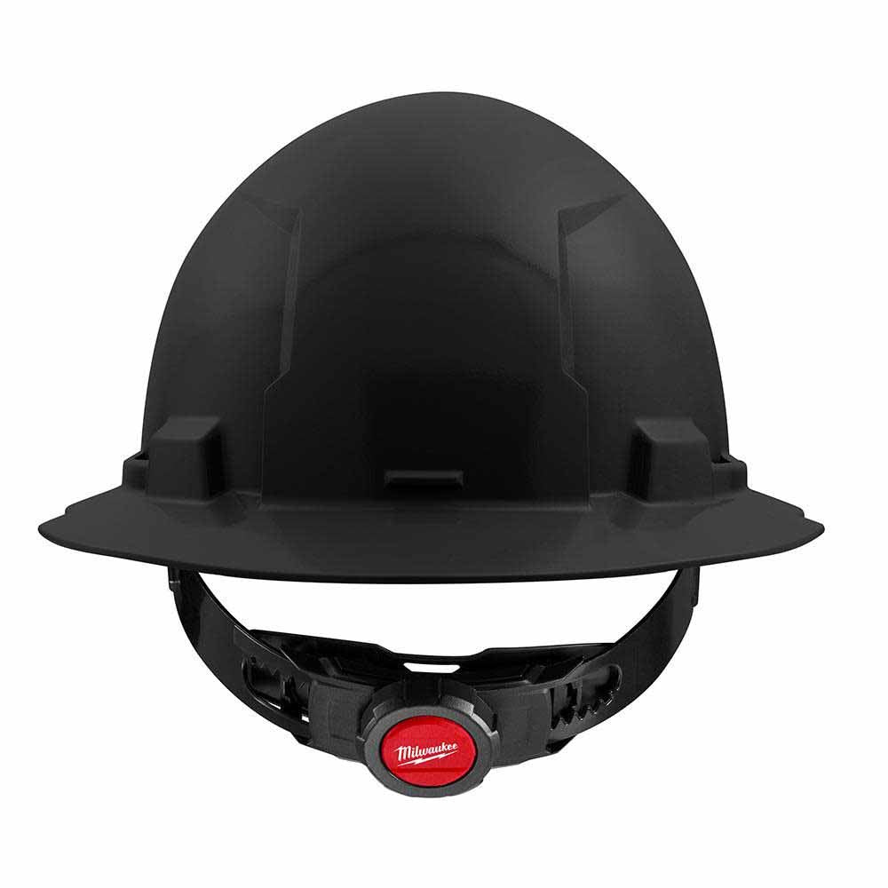 Milwaukee 48-73-1111 Black Full Brim Hard Hat with 4PT Ratcheting Suspension – Type 1 Class E - 2