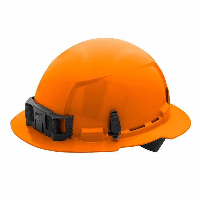 Milwaukee 48-73-1113 Orange Full Brim Hard Hat with 4PT Ratcheting Suspension – Type 1 Class E