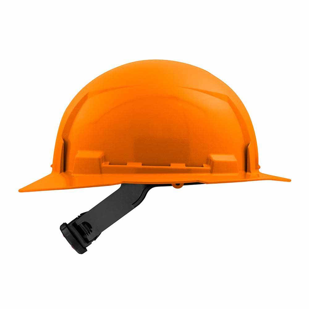 Milwaukee 48-73-1113 Orange Full Brim Hard Hat with 4PT Ratcheting Suspension – Type 1 Class E - 4