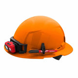 Milwaukee 48-73-1113 Orange Full Brim Hard Hat with 4PT Ratcheting Suspension – Type 1 Class E - 6