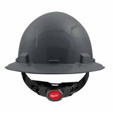 Milwaukee 48-73-1115 Gray Full Brim Hard Hat with 4PT Ratcheting Suspension – Type 1 Class E - 2