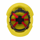 Milwaukee 48-73-1123 Yellow Full Brim Hard Hat with 6PT Ratcheting Suspension – Type 1 Class E - 5