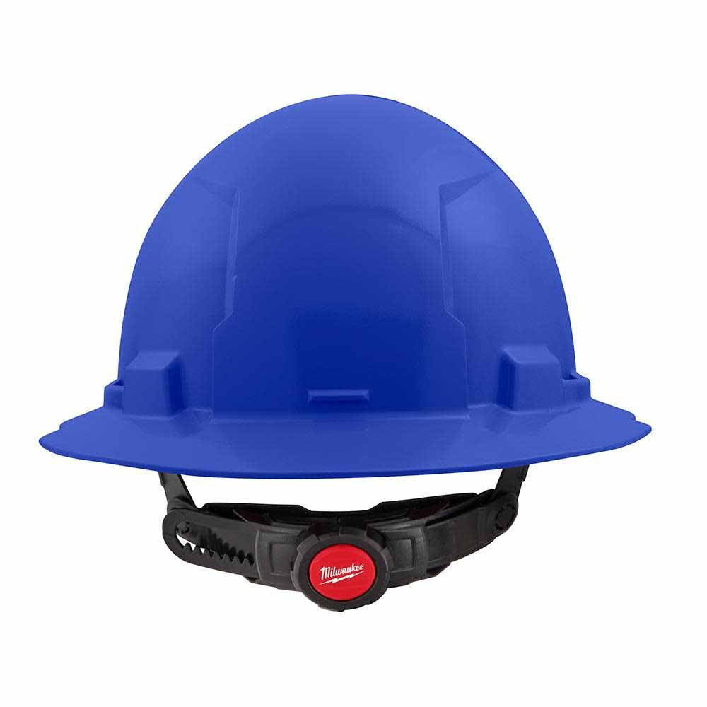 Milwaukee 48-73-1125 Blue Full Brim Hard Hat with 6PT Ratcheting Suspension – Type 1 Class E - 2