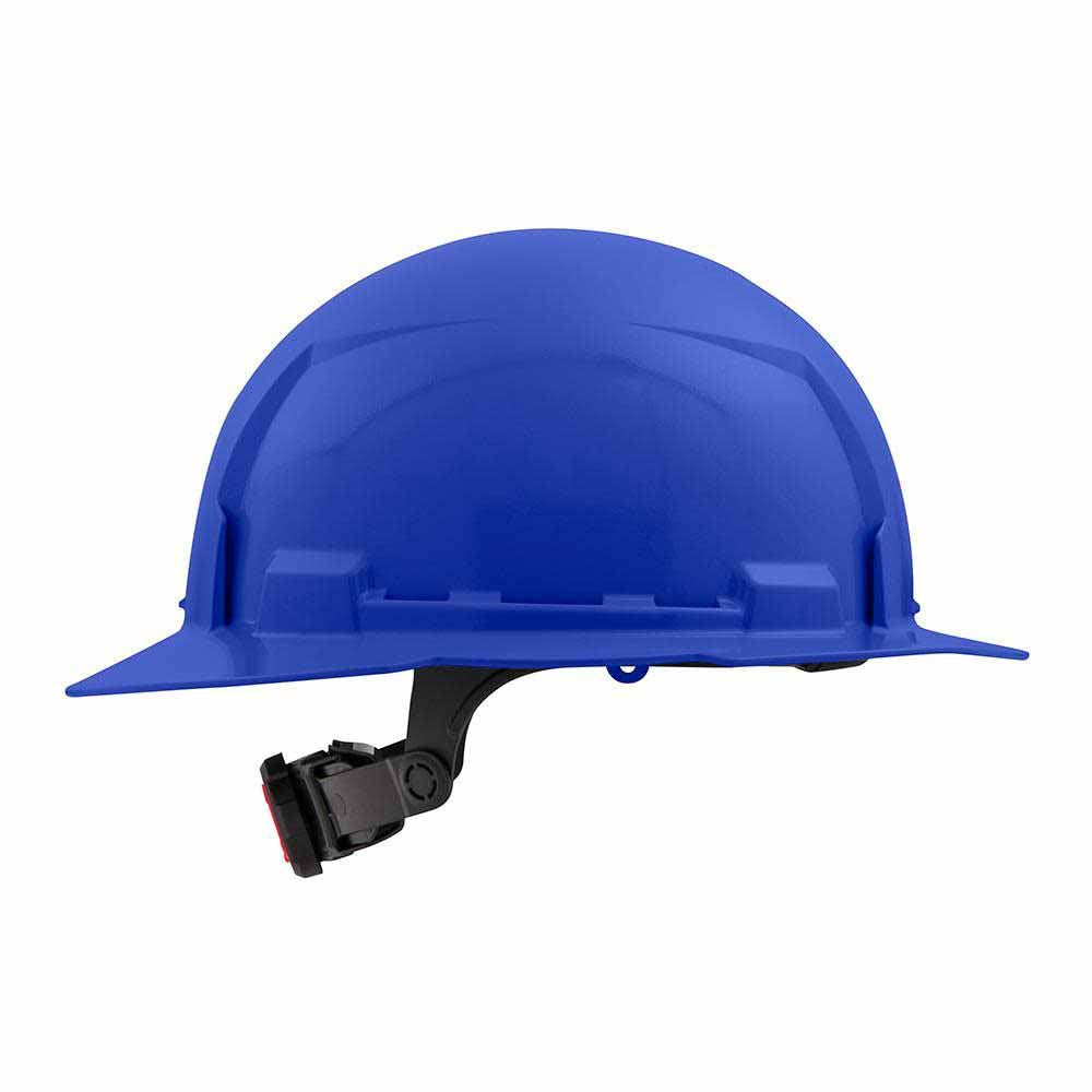 Milwaukee 48-73-1125 Blue Full Brim Hard Hat with 6PT Ratcheting Suspension – Type 1 Class E - 4