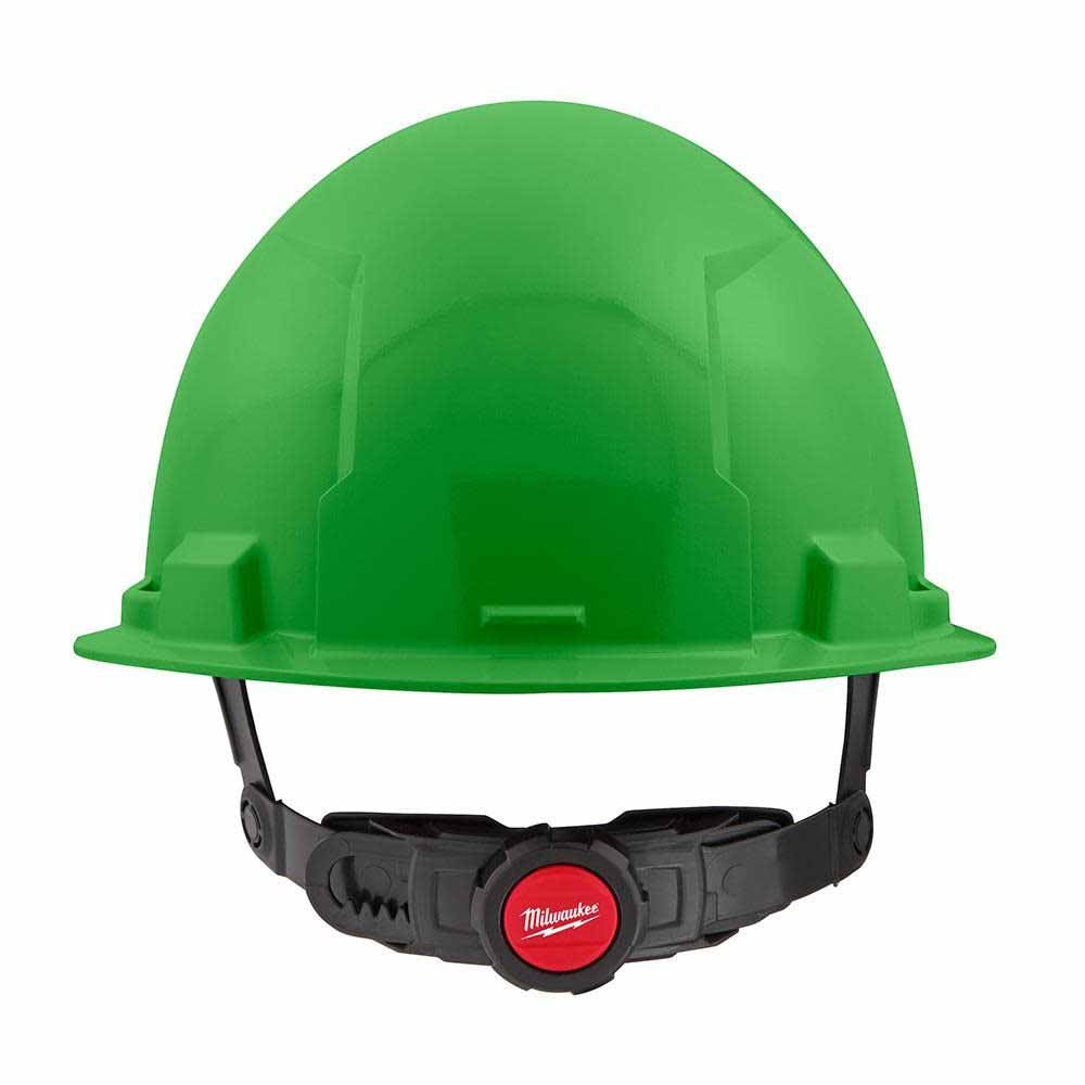 Milwaukee 48-73-1126 Green Front Brim Hard Hat with 6PT Ratcheting Suspension – Type 1 Class E - 2