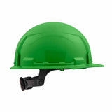 Milwaukee 48-73-1126 Green Front Brim Hard Hat with 6PT Ratcheting Suspension – Type 1 Class E - 4