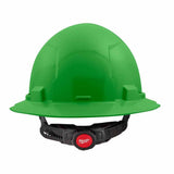 Milwaukee 48-73-1127 Green Full Brim Hard Hat with 6PT Ratcheting Suspension – Type 1 Class E - 2