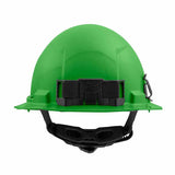 Milwaukee 48-73-1127 Green Full Brim Hard Hat with 6PT Ratcheting Suspension – Type 1 Class E - 3