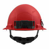 Milwaukee 48-73-1128 Red Front Brim Hard Hat with 6PT Ratcheting Suspension – Type 1 Class E - 3