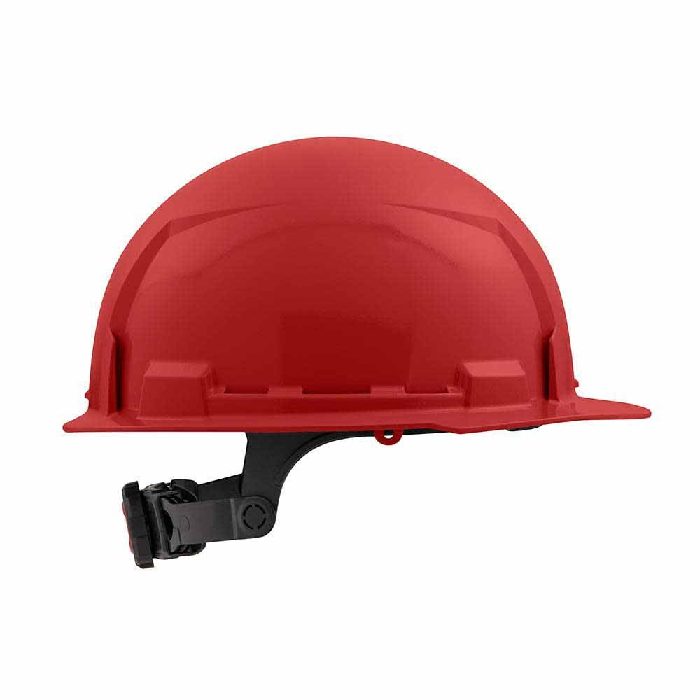 Milwaukee 48-73-1128 Red Front Brim Hard Hat with 6PT Ratcheting Suspension – Type 1 Class E - 4