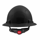 Milwaukee 48-73-1131 Black Full Brim Hard Hat with 6PT Ratcheting Suspension – Type 1 Class E - 2