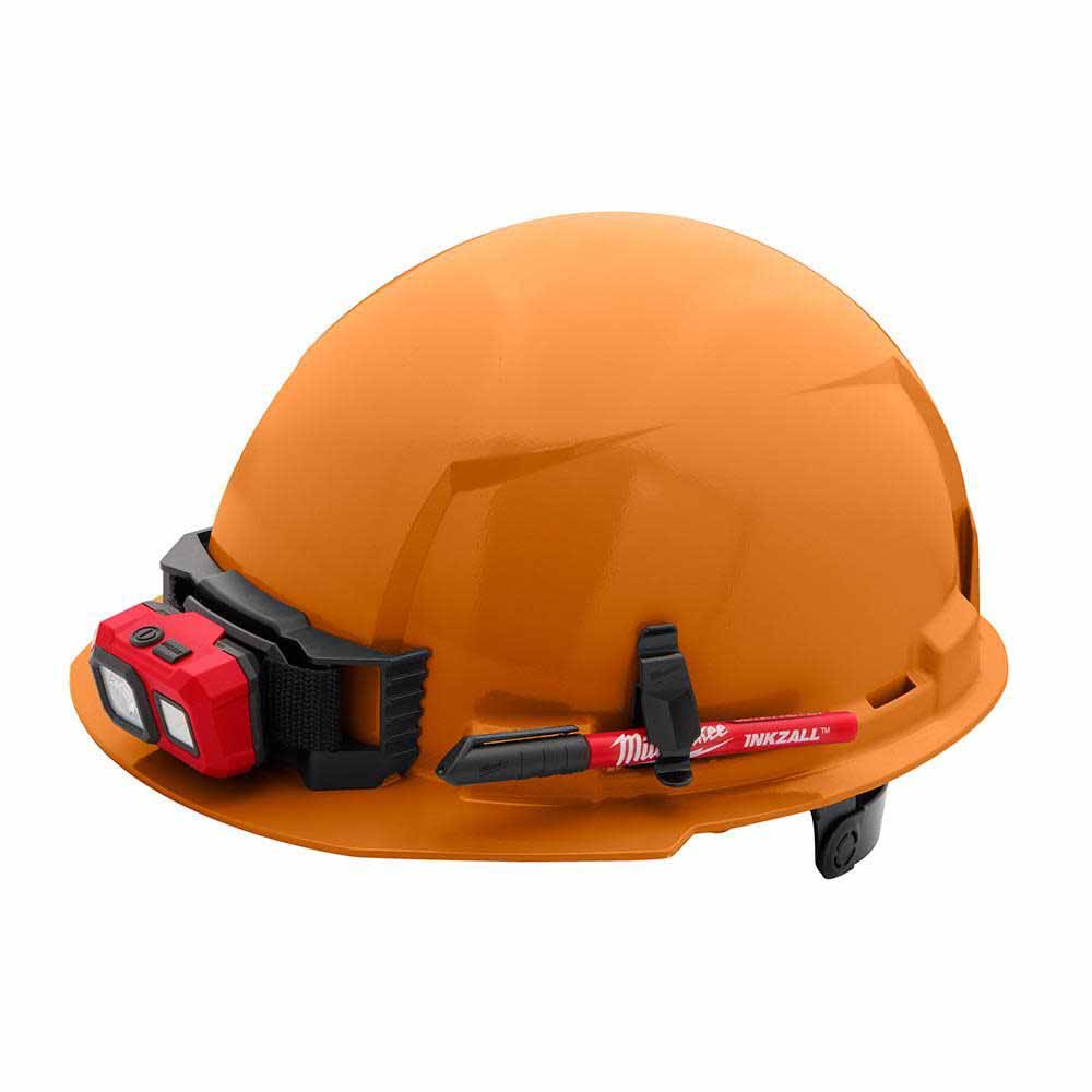 Milwaukee 48-73-1132 Orange Front Brim Hard Hat with 6PT Ratcheting Suspension – Type 1 Class E - 6