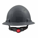 Milwaukee 48-73-1135 Gray Full Brim Hard Hat with 6PT Ratcheting Suspension – Type 1 Class E - 2