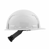 Milwaukee 48-73-1200 White Front Brim Vented Hard Hat with 4PT Ratcheting Suspension - 4