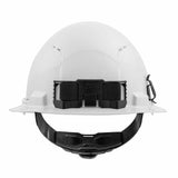 Milwaukee 48-73-1201 White Full Brim Vented Hard Hat with 4PT Ratcheting Suspension – Type 1 Class C - 3