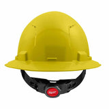 Milwaukee 48-73-1203 Yellow Full Brim Vented Hard Hat with 4PT Ratcheting Suspension – Type 1 Class C - 2