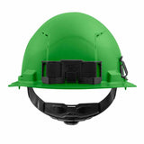 Milwaukee 48-73-1206 Green Front Brim Vented Hard Hat with 4PT Ratcheting Suspension – Type 1 Class C - 3