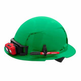 Milwaukee 48-73-1207 Green Full Brim Vented Hard Hat with 4PT Ratcheting Suspension – Type 1 Class C - 5