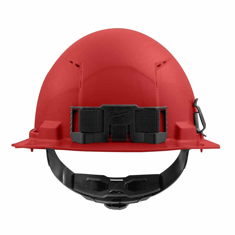 Milwaukee 48-73-1209 Red Full Brim Vented Hard Hat with 4PT Ratcheting Suspension – Type 1 Class C - 3