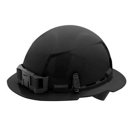 Milwaukee 48-73-1211 Black Full Brim Vented Hard Hat with 4PT Ratcheting Suspension – Type 1 Class C