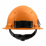 Milwaukee 48-73-1213 Orange Full Brim Vented Hard Hat with 4PT Ratcheting Suspension – Type 1 Class C - 3