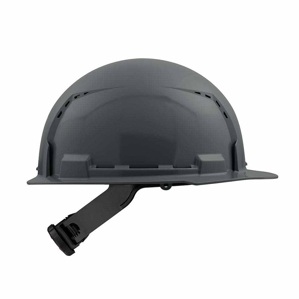 Milwaukee 48-73-1214 Gray Front Brim Vented Hard Hat with 4PT Ratcheting Suspension – Type 1 Class C - 4