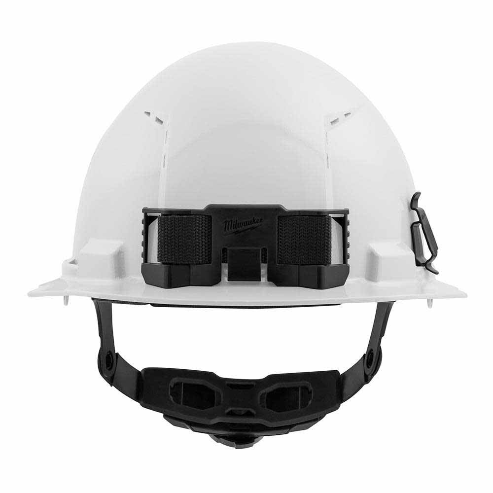 Milwaukee 48-73-1220 White Front Brim Vented Hard Hat with 6PT Ratcheting Suspension – Type 1 Class C - 3