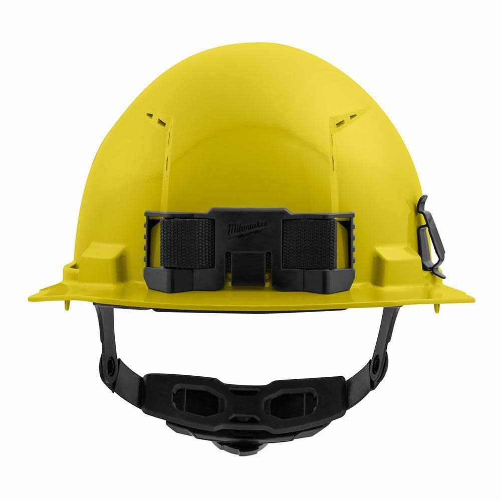 Milwaukee 48-73-1222 Yellow Front Brim Vented Hard Hat with 6PT Ratcheting Suspension – Type 1 Class C - 3