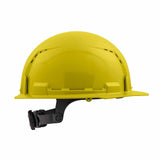 Milwaukee 48-73-1222 Yellow Front Brim Vented Hard Hat with 6PT Ratcheting Suspension – Type 1 Class C - 4