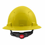 Milwaukee 48-73-1223 Yellow Full Brim Vented Hard Hat with 6PT Ratcheting Suspension – Type 1 Class C - 2