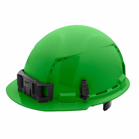 Milwaukee 48-73-1226 Green Front Brim Vented Hard Hat with 6PT Ratcheting Suspension – Type 1 Class C