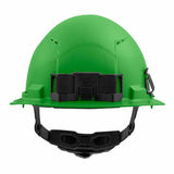 Milwaukee 48-73-1226 Green Front Brim Vented Hard Hat with 6PT Ratcheting Suspension – Type 1 Class C - 3