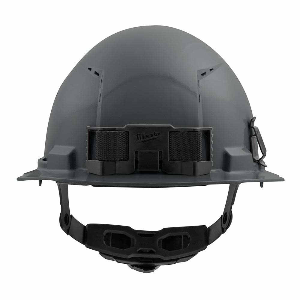 Milwaukee 48-73-1234 Gray Front Brim Vented Hard Hat with 6PT Ratcheting Suspension – Type 1 Class C - 3