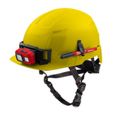 Milwaukee 48-73-1323 BOLT Yellow Front Brim Safety Helmet (USA) - Type 2, Class E, Non-Vented