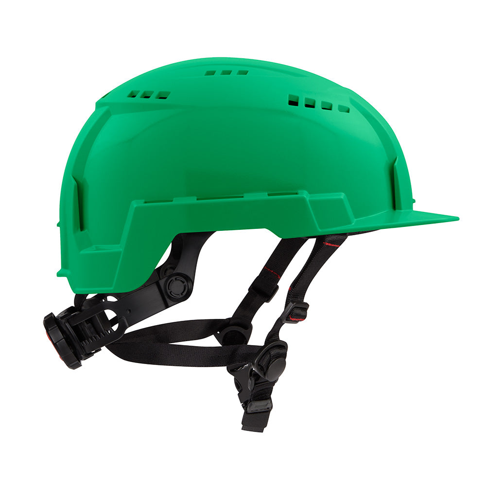 Milwaukee 48-73-1326 BOLT Green Front Brim Safety Helmet (USA) - Type 2, Class C, Vented - 6