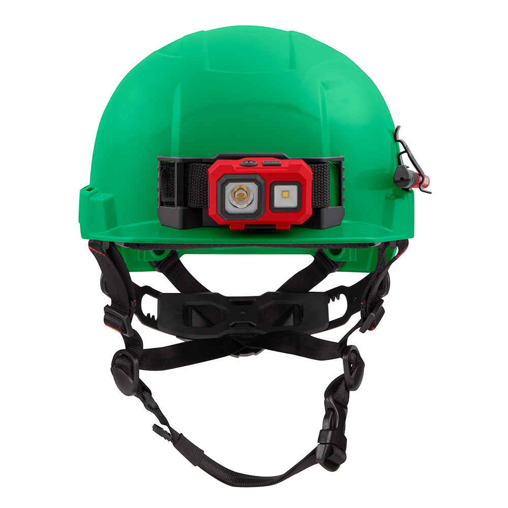 Milwaukee 48-73-1327 BOLT Green Front Brim Safety Helmet (USA) - Type 2, Class E, Non-Vented - 2