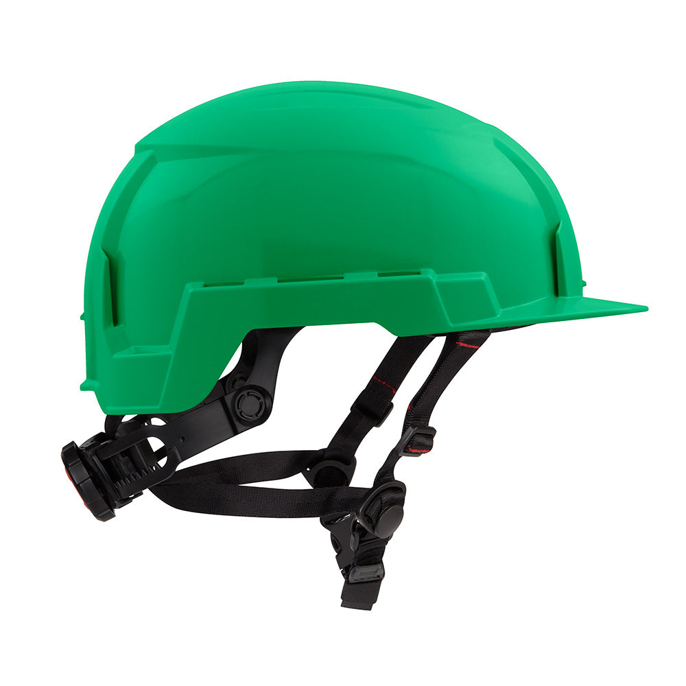 Milwaukee 48-73-1327 BOLT Green Front Brim Safety Helmet (USA) - Type 2, Class E, Non-Vented - 6