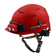 Milwaukee 48-73-1328 BOLT Red Front Brim Safety Helmet (USA) - Type 2, Class C, Vented