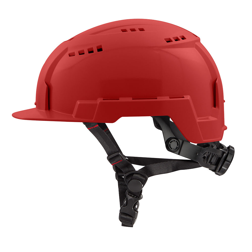 Milwaukee 48-73-1328 BOLT Red Front Brim Safety Helmet (USA) - Type 2, Class C, Vented - 7