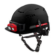 Milwaukee 48-73-1330 BOLT Black Front Brim Safety Helmet (USA) - Type 2, Class C, Vented