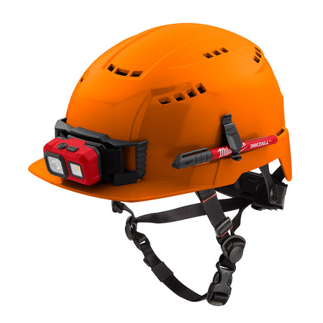 Milwaukee 48-73-1332 BOLT Orange Front Brim Safety Helmet (USA) - Type 2, Class C, Vented