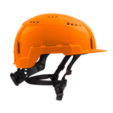 Milwaukee 48-73-1332 BOLT Orange Front Brim Safety Helmet (USA) - Type 2, Class C, Vented - 6