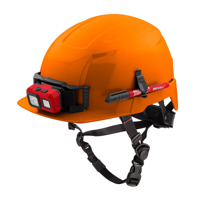 Milwaukee 48-73-1333 BOLT Orange Front Brim Safety Helmet (USA) - Type 2, Class E, Non-Vented